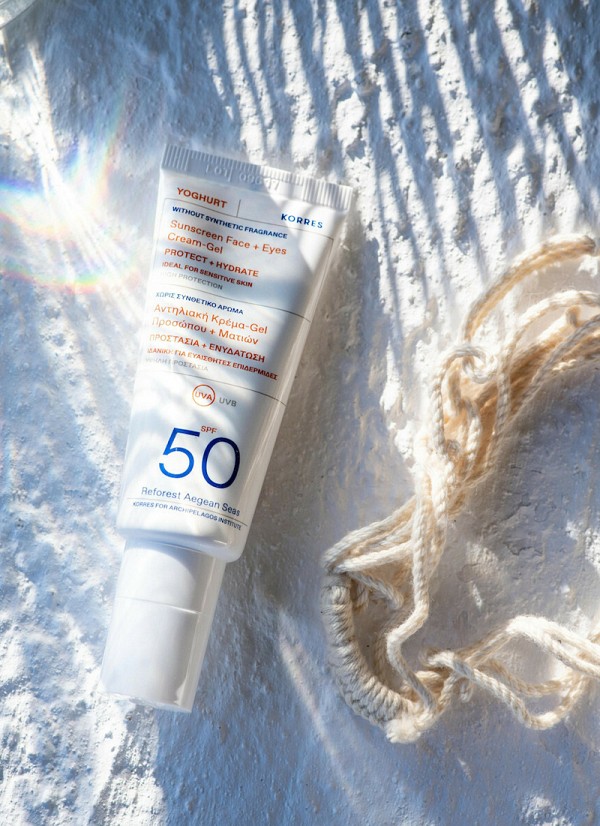 Korres Yoghurt Sunscreen Face + Eyes Cream - Gel SPF 50