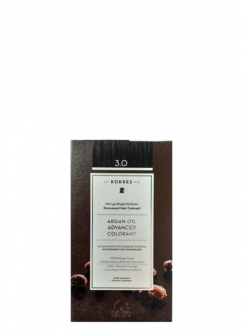 Korres Argan Oil Advanced Colorant 3.0 Καστανό Σκούρο
