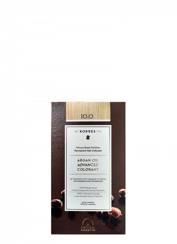Korres Argan Oil Advanced Colorant 10.0 Ξανθό Πλατίνας