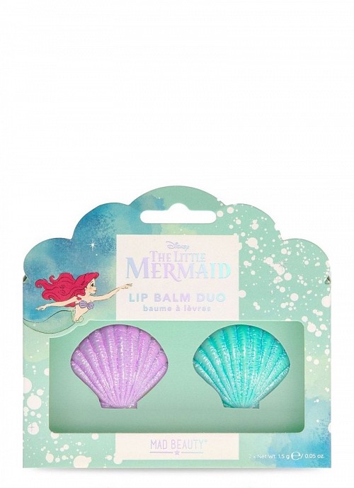 MAD BEAUTY Little Mermaid Shell Lip Balm Duo