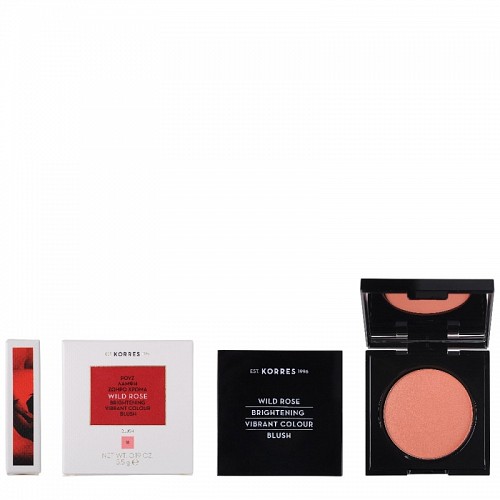 KORRES Άγριο Τριαντάφυλλο Ρουζ Brightening Vibrant Colour Blush 18 Peach 5.5g