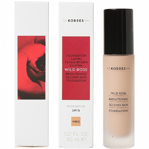 KORRES Άγριο Τριαντάφυλλο Brightening Foundation SPF15 WRF2 Υγρό make-up 30ml