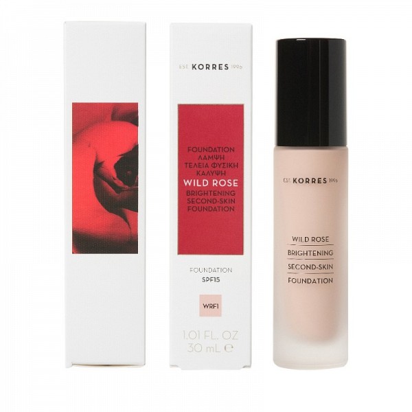 KORRES Άγριο Τριαντάφυλλο Brightening Foundation SPF15 WRF1 Υγρό make-up 30ml